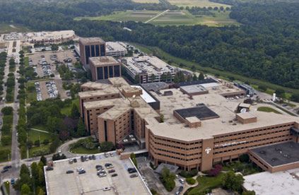 An aerial view of the beatiful facility.